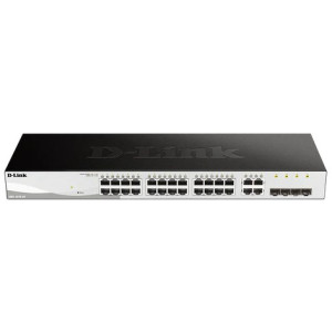 D-Link DGS-1210-28 28-Port Gigabit L2+ Managed Switch, 8 Gigabit ports and 4 Combo SFP ports